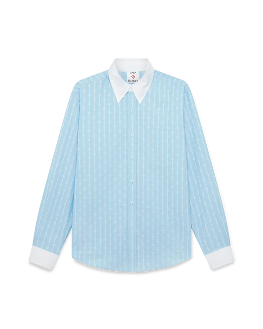 Laurel Stripe Long Sleeve Jacquard Shirt