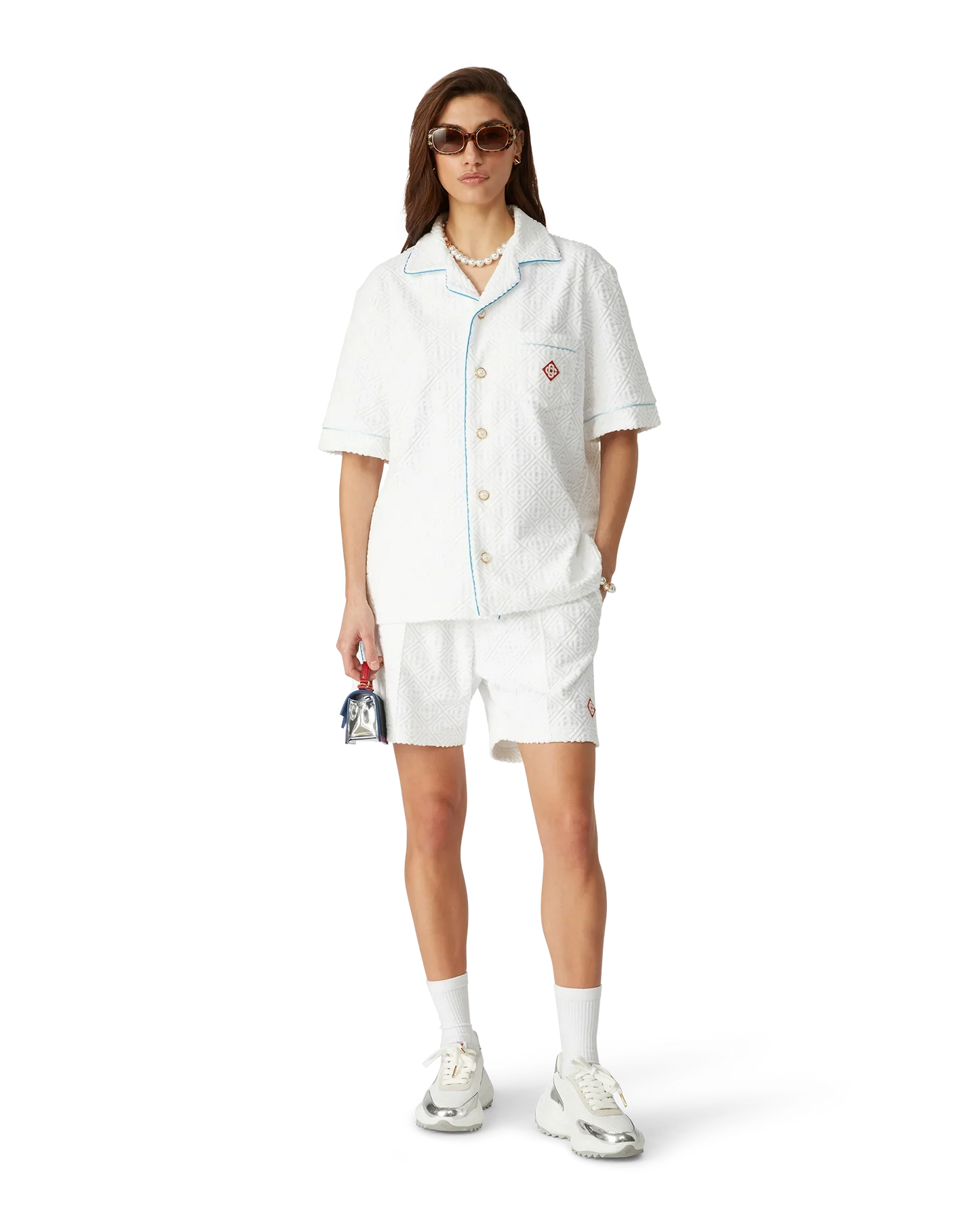 Monogram Short Sleeve Towelling Shirt