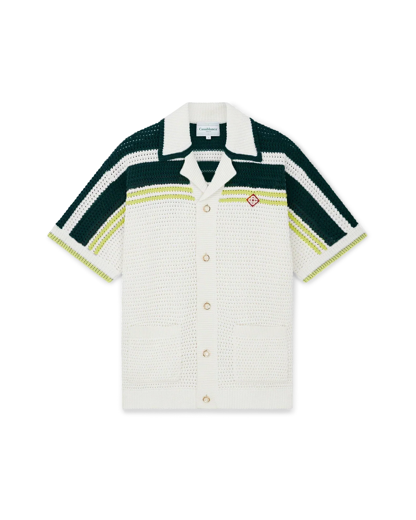 Tennis Short Sleeve Crochet Shirt